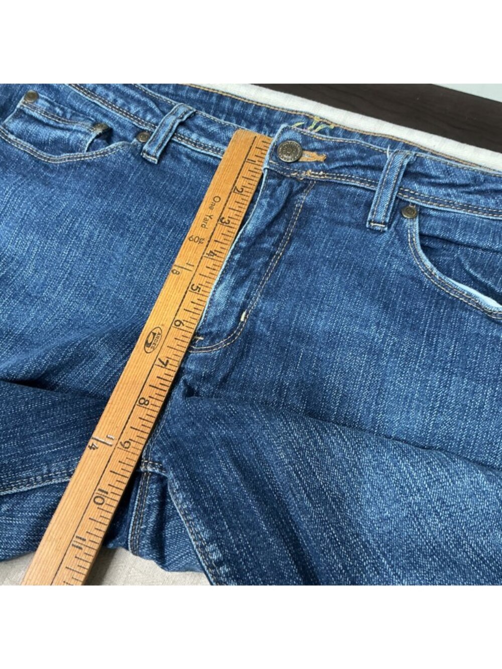 Premium Denim Women's Bootcut Jeans Size 10 Medium Wash Cotton Blend - Picture 6 of 8